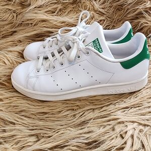 ADIDAS STAN SMITH Originals Sneaker ~ White/Green~ US 9.5